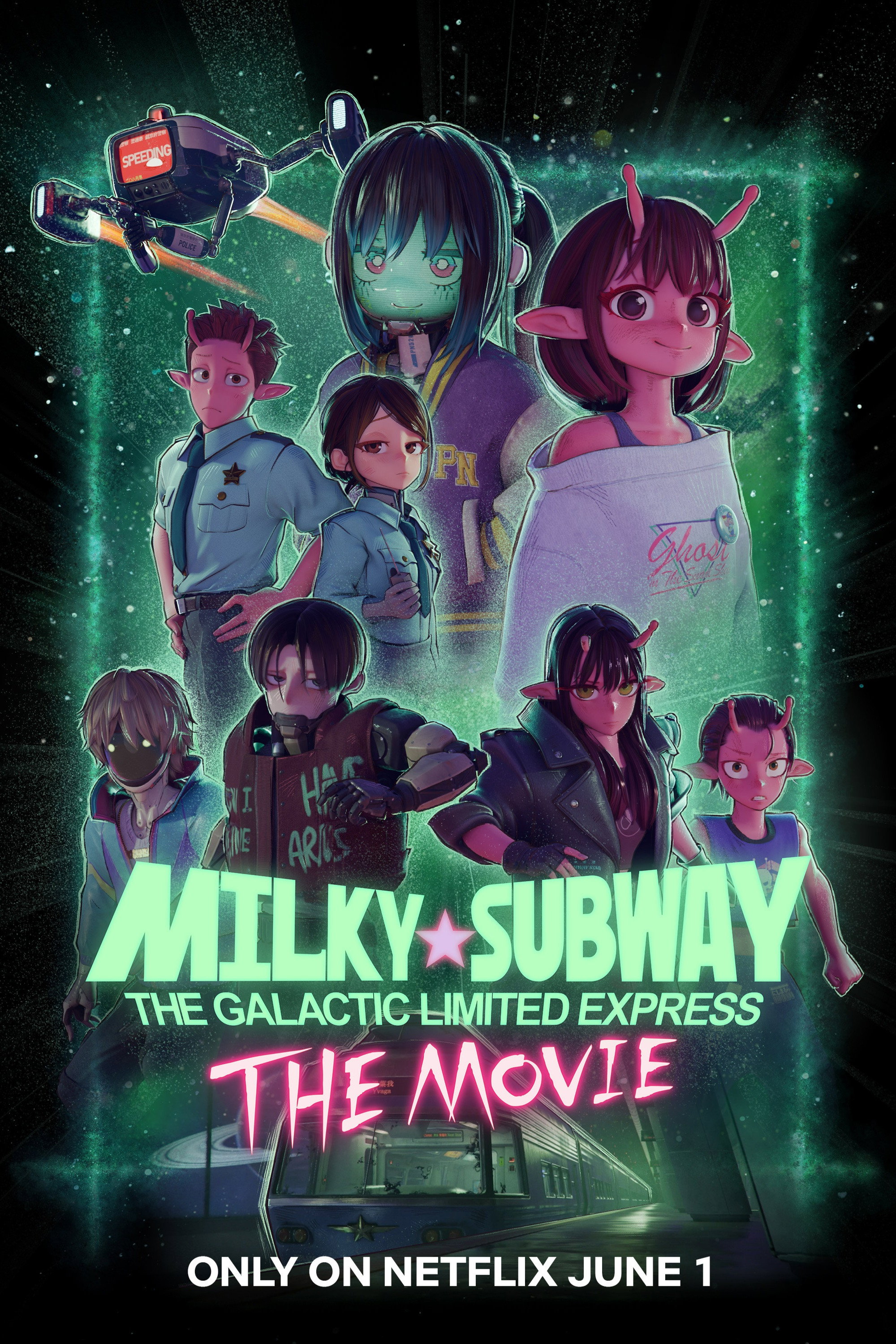 Xem Phim Milky☆Subway Tàu Tốc Hành Thiên Hà (Bản Điện Ảnh) Vietsub HD Online